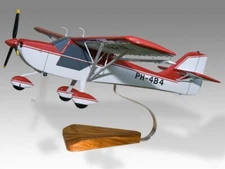 Aeropro Eurofox Desk Wood Airplane New Model Large Scale 1/24