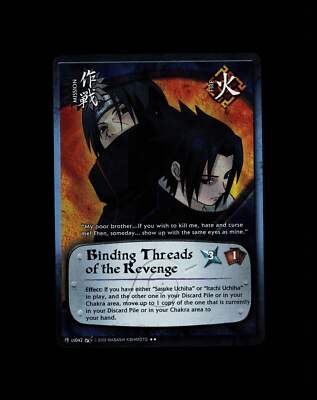 Binding Threads of the Revengee - us042 - NM - 1st Edition - Foil - Naruto CCG -