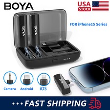 BOYALINK iPhone/Android/Camera Wireless Lavalier Microphone, Noise Cancellation