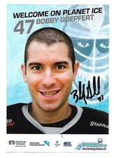 DEL AK - Original Signiert - Hamburg Freezers - Bobby Geopfert - Salzburg, DEG