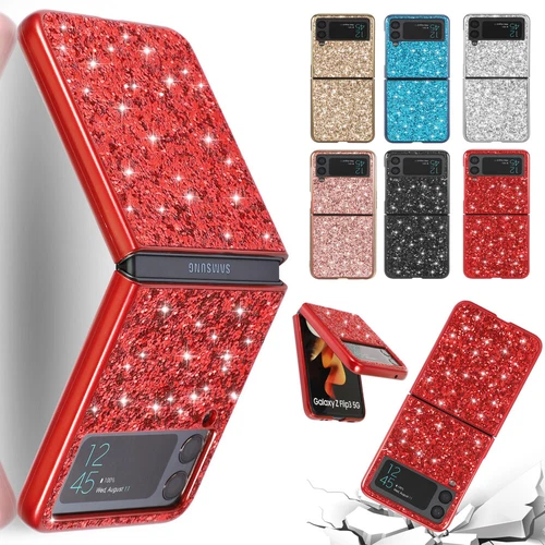 Luxury Bling Glitter Phone Case Shockproof Cover for Samsung Galaxy Z Flip 3 5G