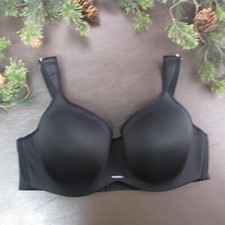 Nautica Bra 42D Black Padded Underwire Adjustable Clasp Back New