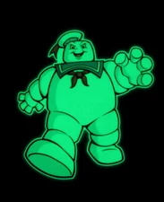 Stay Puft GLOW IN THE DARK Vinyl Sticker 5" Skateboard Decal Real Ghostbusters