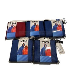 Totes Rain Poncho Pullover Lot Of 5 Lightweight Durable 38 X 60 Fits Most Adult