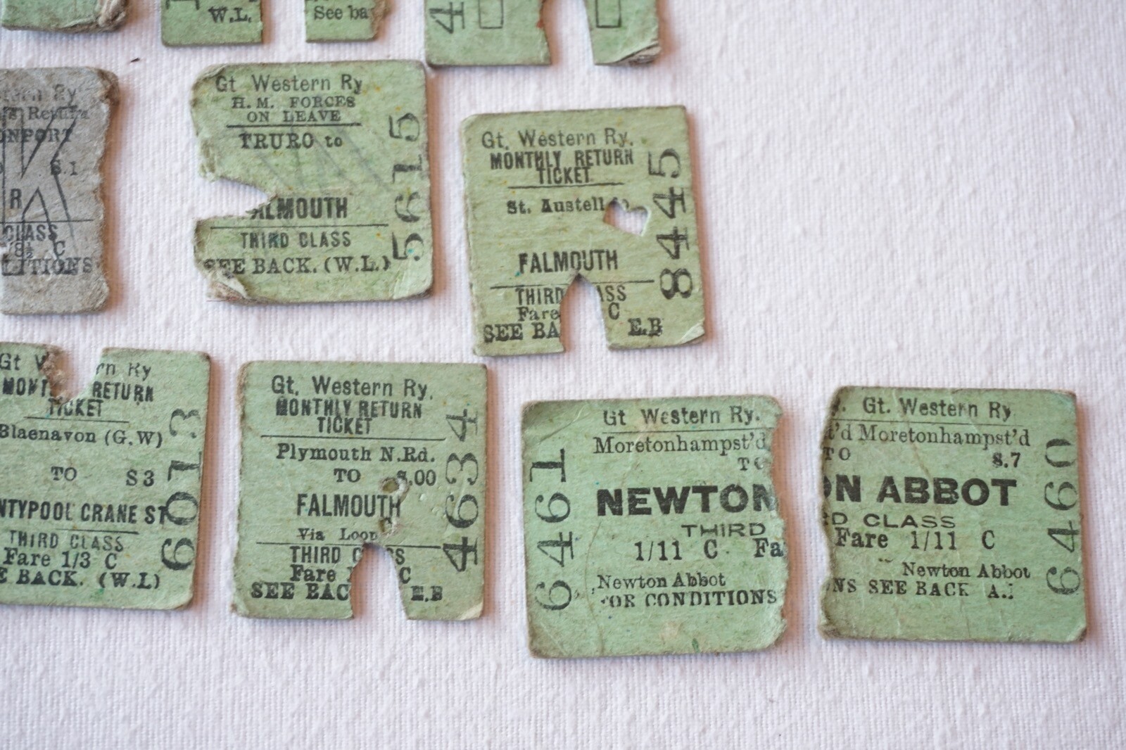 GWR Railway Train Ticket x25 eBay