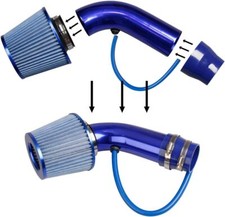 Car Cold Air Intake Filter Induction Kit 3 Pipe Aluminum Power Flow Hose System