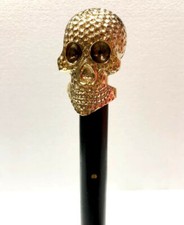 Victorian Skull Handle Designer Skeleton Black Walking Stick Cane Charismas Gift