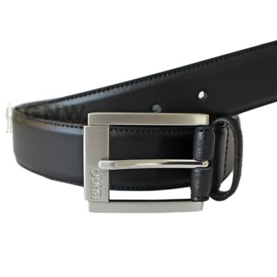 hugo boss mens black belt