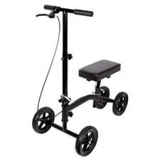 Carex Knee Scooter with Knee Platform Pad, Crutches Alternative, Black