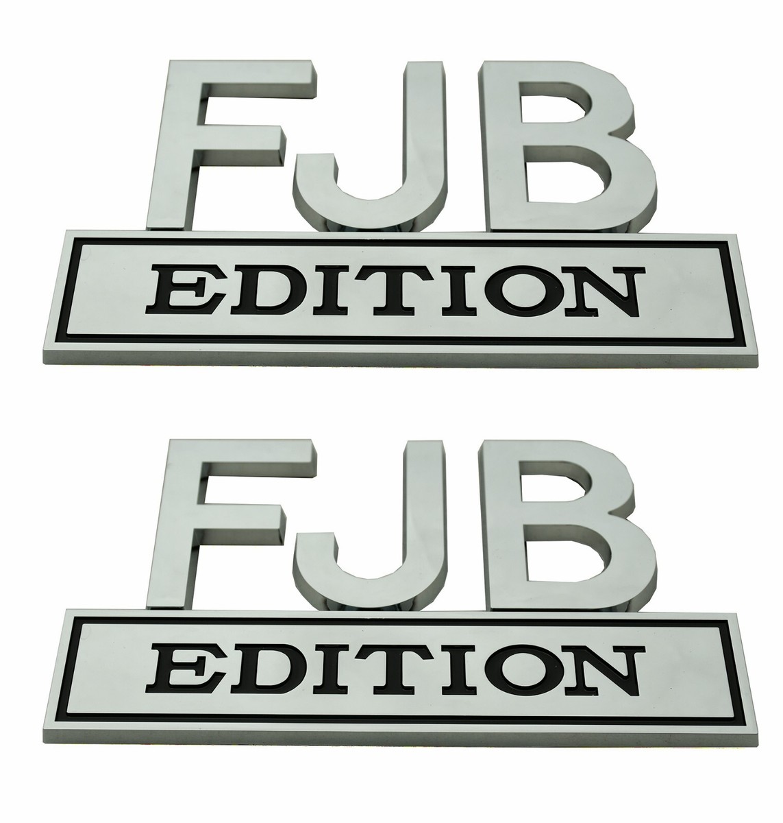 Black Matte Car Decal FJB Edition Emblem 3D Sticker Badge Fender Metal ...