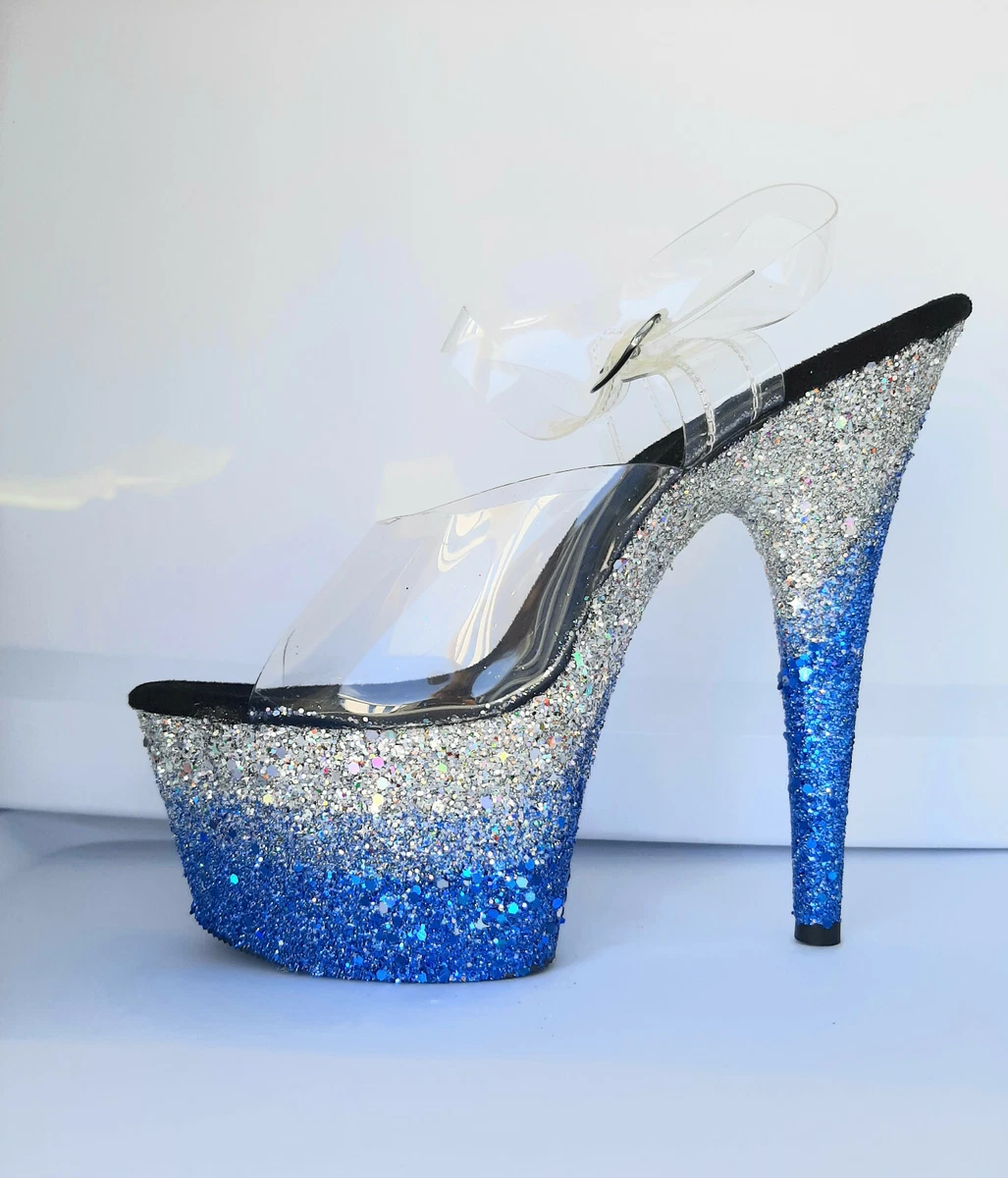 Tall silver hotsell heels