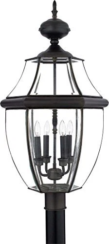 Quoizel NY9045Z 4-Light Newbury Outdoor Lantern in Medici Bronze - Picture 1 of 3