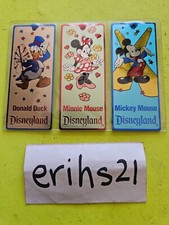3 Vintage Disneyland Metal Bookmarks Mickey M...