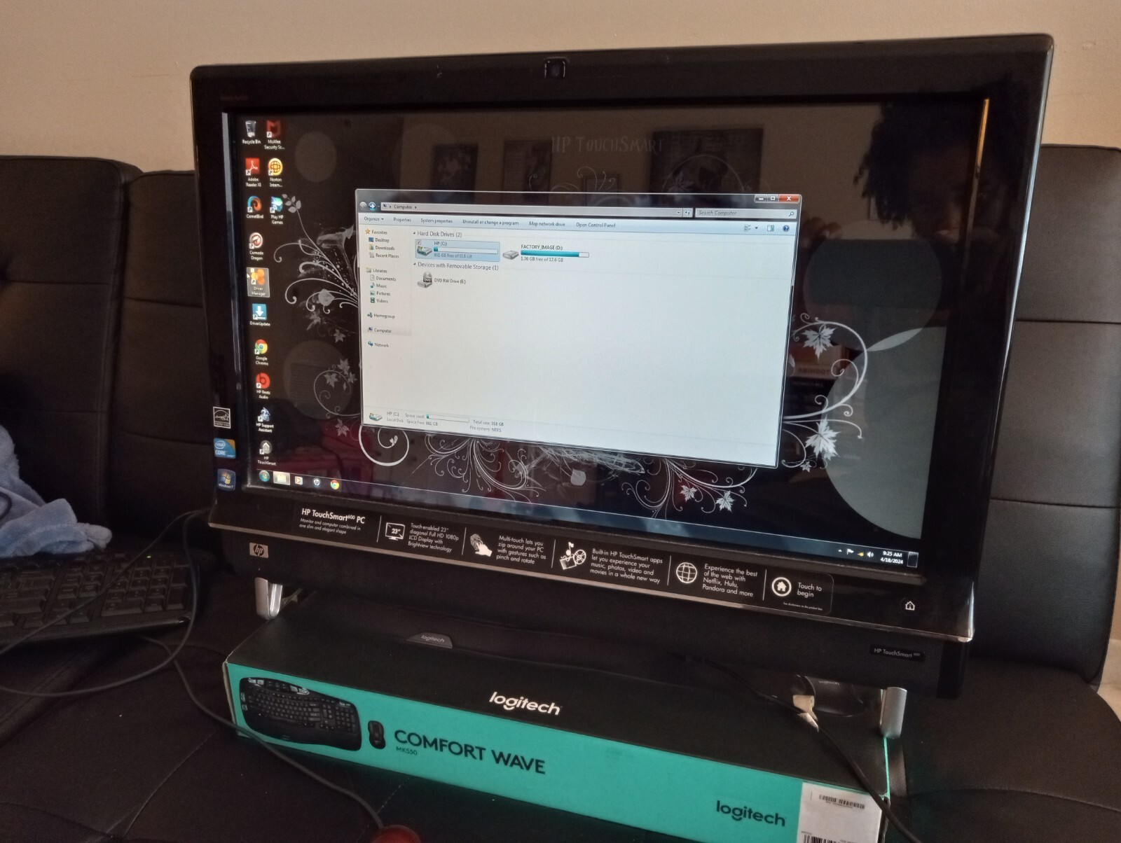 Desktop Hp Touchsmart 600 Ram HP TouchSmart 600-1050sc All-in-One