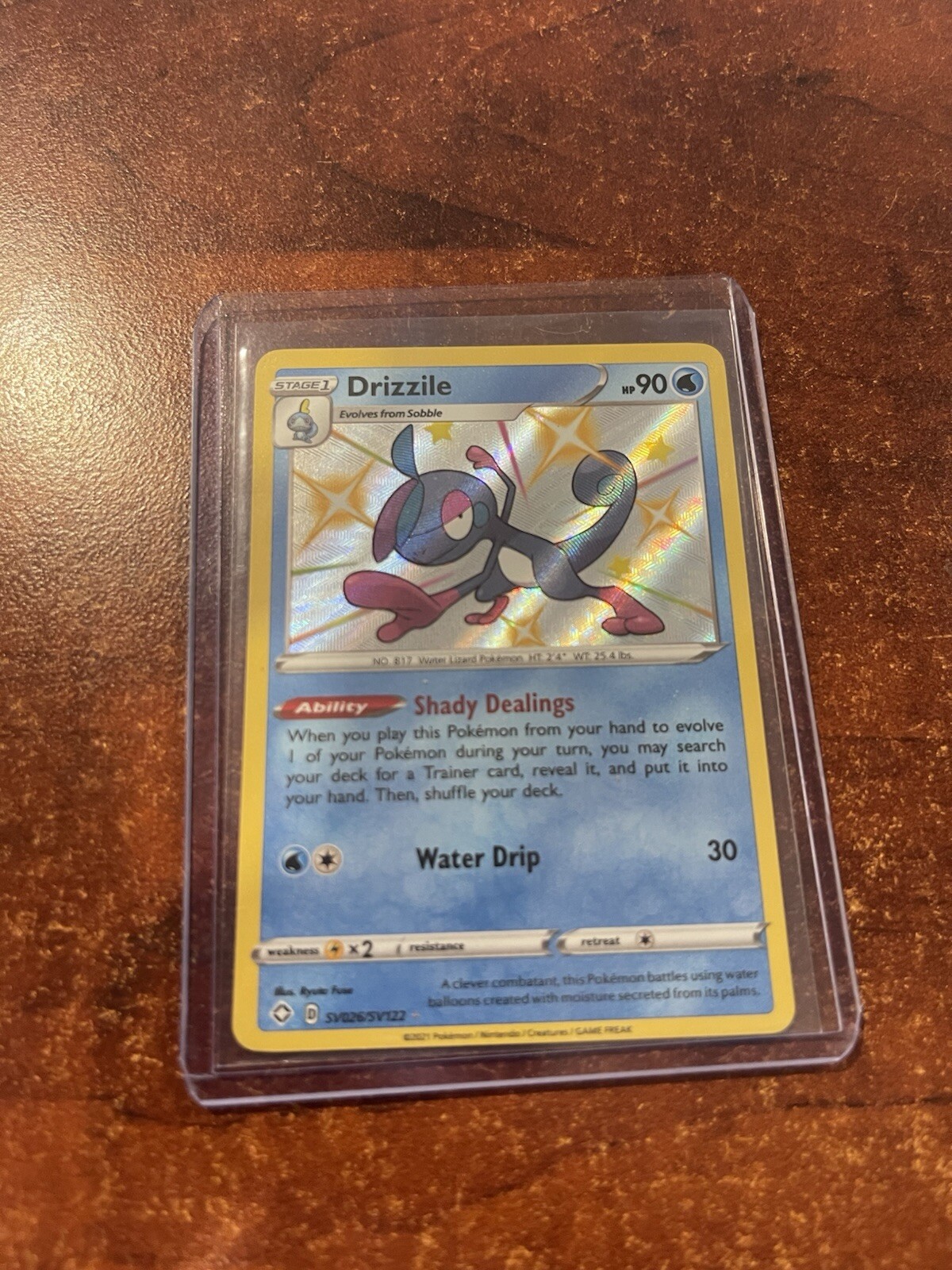 Drizzile - SV026/SV122 - Pokemon Shining Fates Sword Shield Shiny Rare TCG