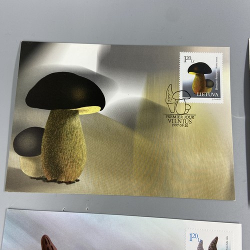 Lietuva Lithuania Stamps 1997 Mushrooms Blocks and FDC - Picture 2 of 15