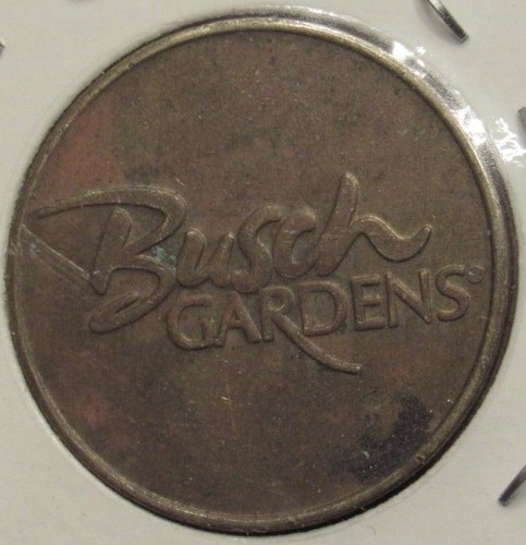 Token vintage de SeaWorld Busch Gardens Tampa Bay, FL - Florida Sea World - Imagen 2 de 2