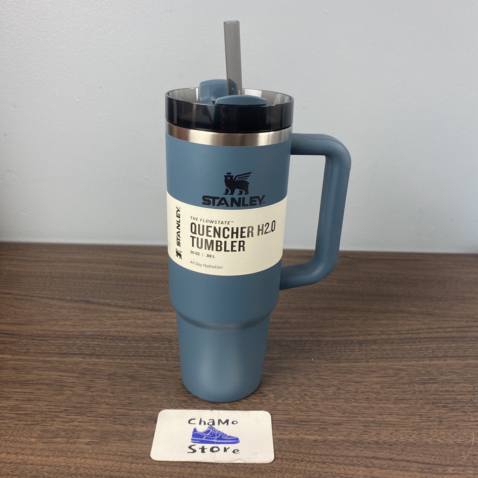 Stanley Cup BLUE SPRUCE 30oz Quencher H2.0 FlowState Tumbler Cup Limited New-image