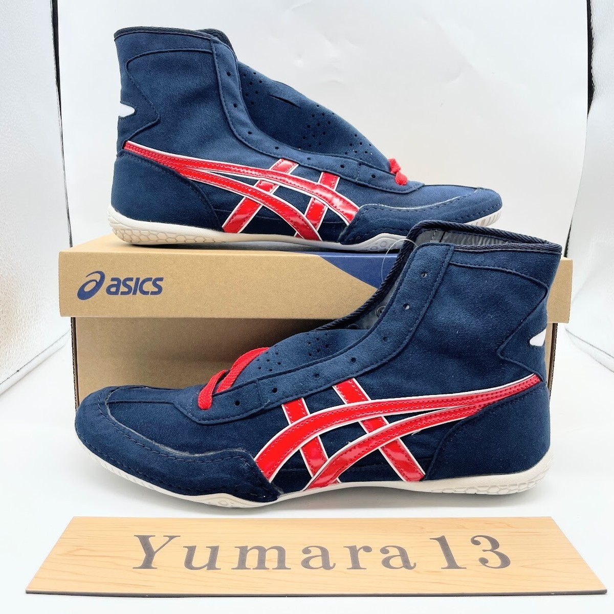 ASICS Wrestling Shoes EX-EO New TWR900 1083A001 Navy Red Navy