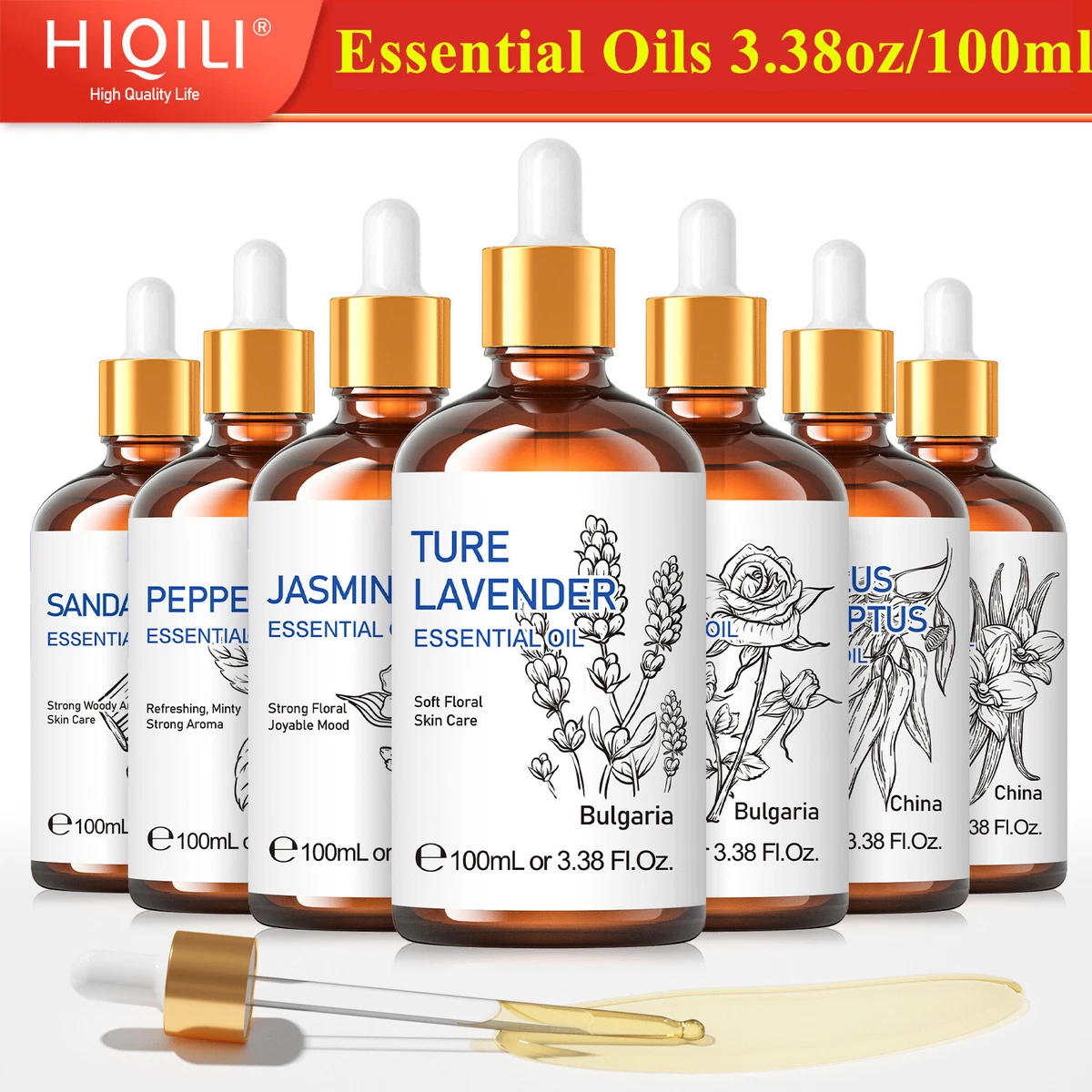 Essential Oil - 100mL (3.38 oz) - 100% Pure Therapeutic Grade Oil - For  Diffuser