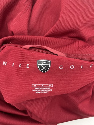 NIKE GOLF FitDry Langarm Burgunderrot Basisschicht Herren Größe Medium M - Bild 4 von 7