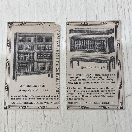 (2) Vintage Globe Wernicke Bookmark and Catalog Ex Libris - Picture 2 of 7