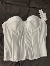 Dominique White Strapless Longline Bustier Corset