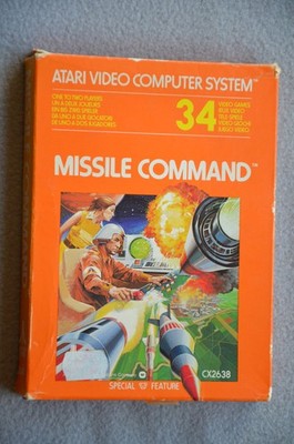 Atari 2600 VCS Spiel/Game  Missle Command  Cartridge/Spielmodul 1980 OVP Zstd C-