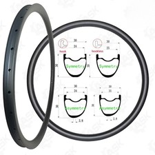 Road Bike 700c Carbon Rim 30mm Wide Tubeless Discv-brake 202428 Holes Ring