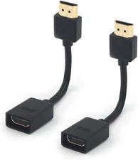 2 Pack HDMI Male to Female High Speed Extension Cable for Chrome Cast Roku Stick