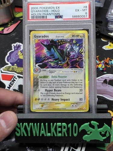 Gyarados (Delta Species) 8/110 Holon Phantoms Reverse Holo PSA 6 EX - MT