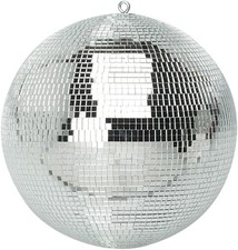 GLITTER BALL 12 Inch 300mm Mirror Ball Lightweight Silver for Disco & Parties