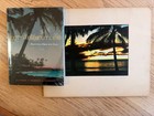 Edithe Beutler Signed Sunset Oil Colored Photo Hawaii c1940 + her book signed — photo 1