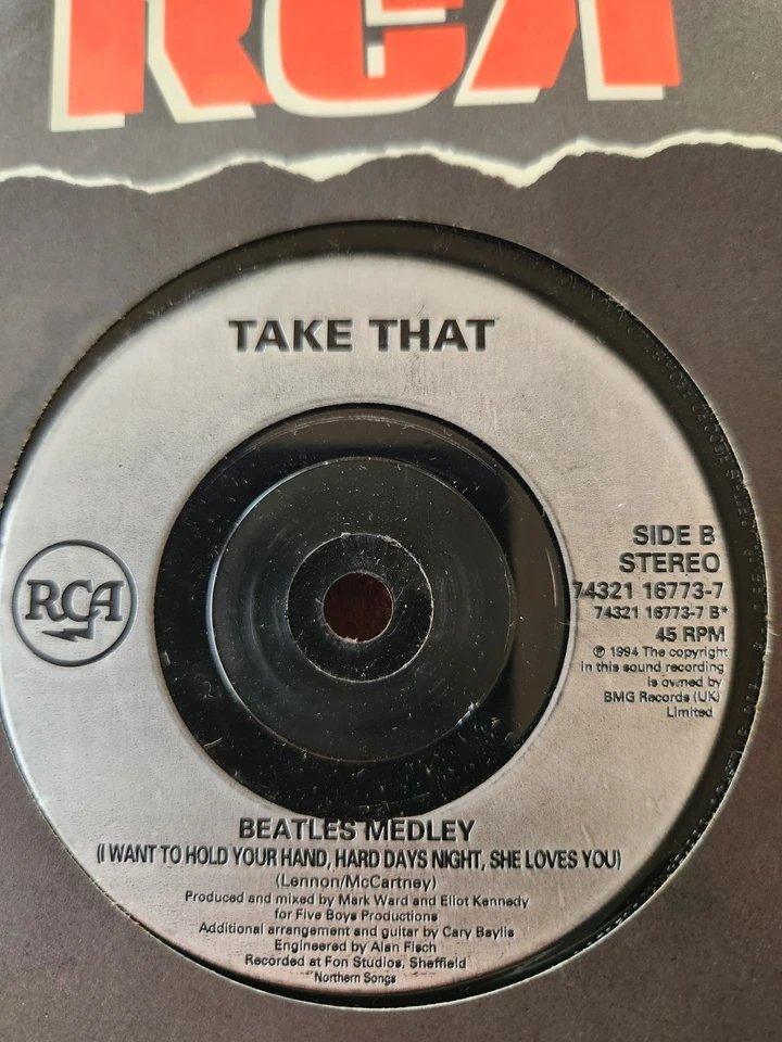 Take That "Everything Changes" 1994 RCA/BMG UK 7" 45rpm - Image 2 of 2