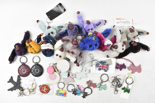 Designer Key Ring Charm Job Lot x 30 Kipling Monkey Radley Terrier Kath ...