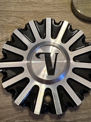 Velocity Wheels CSVW10-2A Black and Machined Wheel Center Cap SJ1211-08W