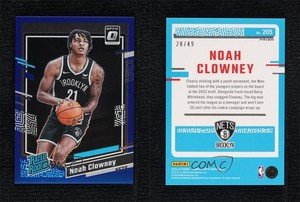 2023-24 Panini Donruss Optic Rated Blue Prizm /49 Noah Clowney #205 Rookie RC