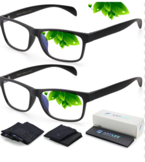 ANYLUV Blue Light Glasses Men Woman, Blue Light Blocking Glasses for Computer-image