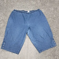 JMS Just My Size Women's Capri Jeans Blue 3X