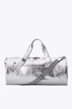 Beis Chipotle The Burrito Duffle In Silver Foil Bag Faux Leather NEW SHIPPED