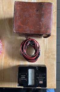 Vtg Insulation Resistance Tester Megger  III Leather Case Hand Crank