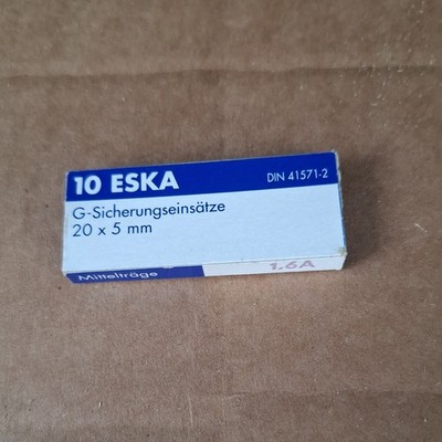 ESKA G-Sicherungseinsätze 20x5 mm mittelträge 1,6A