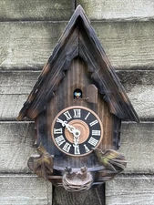 Vintage Regula Classic Musical Cuckoo Clock Black Forest West Germany 70's READ!