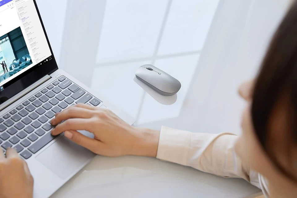 Lenovo 600 Bluetooth Silent Mouse - Grey Bluetooth Mouse (WWCB) - Image 3 of 4