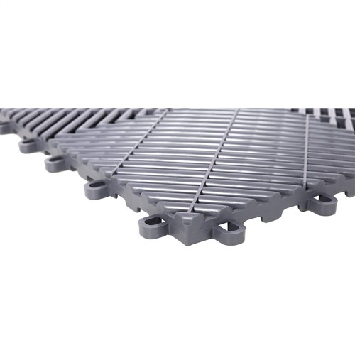 25pcs 15.6x15.6" Plastic Interlocking Modular Garage Flooring Tile Drainage Tile - Afbeelding 11 van 29