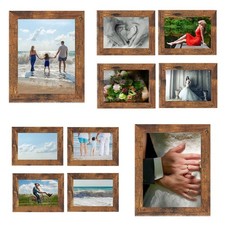 Rustic Picture Frames,10 Pack Collage Picture Frames,Gallery Wall Frame Set w...