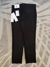 Calvin Klein Mens Slim Fit Solid Black Dress Pants 34/30 NWT Stretch