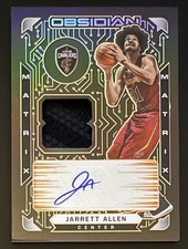 2020-21 Obsidian Matrix Jarrett Allen #MM-JAL Orange Etch GU/GW AUTO RPA /35 (b)