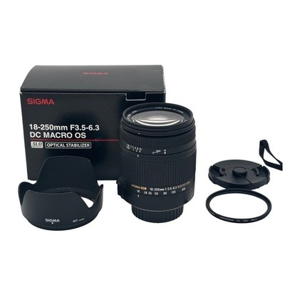 Sigma 18-250mm f3.5-6.3 DC Macro OS HSM Lens for Nikon F Mount with Box
