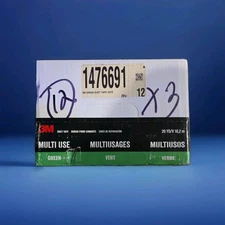 12 Roll Case of 3M Multi-Use Green Duct Tape, with Strong Adhesive 20 Yards